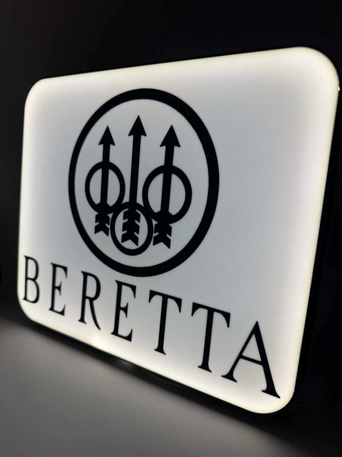 Beretta Firearms -  Light Up LED Neon Sign - Pistol Reloading M9 92 Shooting 2a
