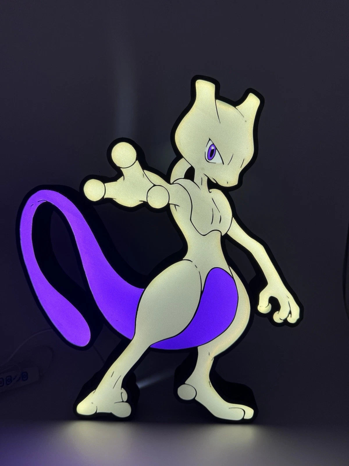 Mewtwo Pokemon- Light Up LED Sign