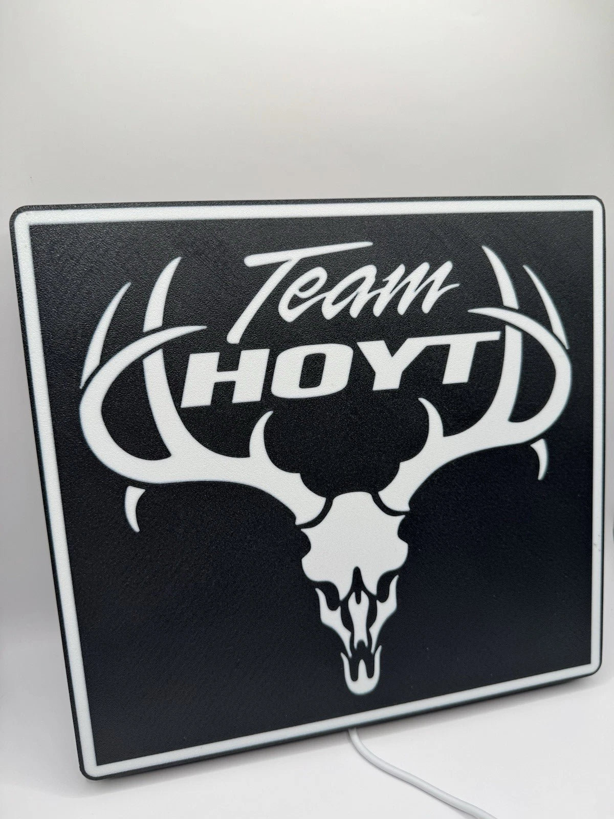 Hoyt Archery Team Archery Bow Hunting Buck Antler Light Up LED Neon Sign