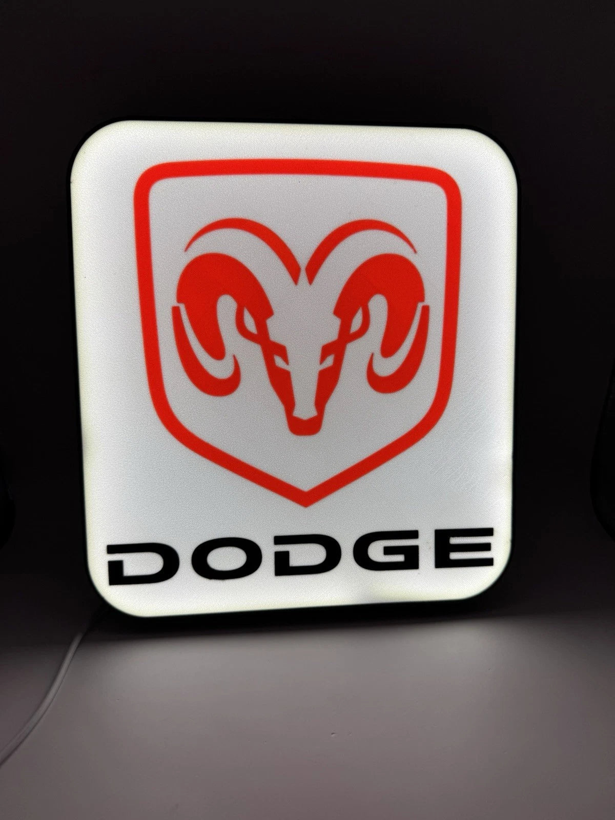 Dodge Ram Light Up LED Neon Sign Garage Mancave Shop Dad Gift