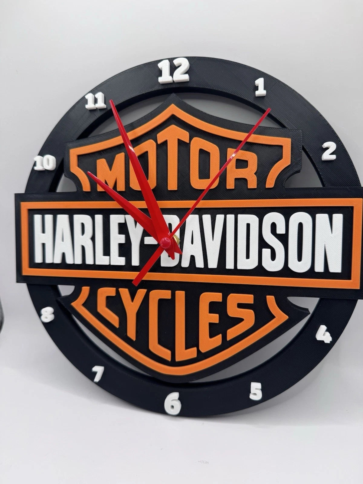 Harley Davidson Wall Clock 10.5” Smooth Sweep - Sportster Bagger Fat Boy