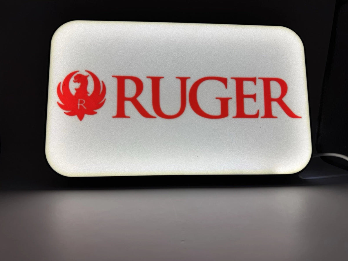 Ruger Firearms Light Up LED Neon Sign With USB- Reloading Shooting Hunting 2A