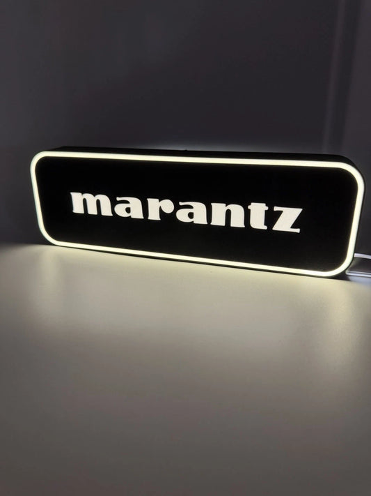 Marantz Audio Stereo  -  Light Up LED Sign With USB Plug - Black - Amp Receiver