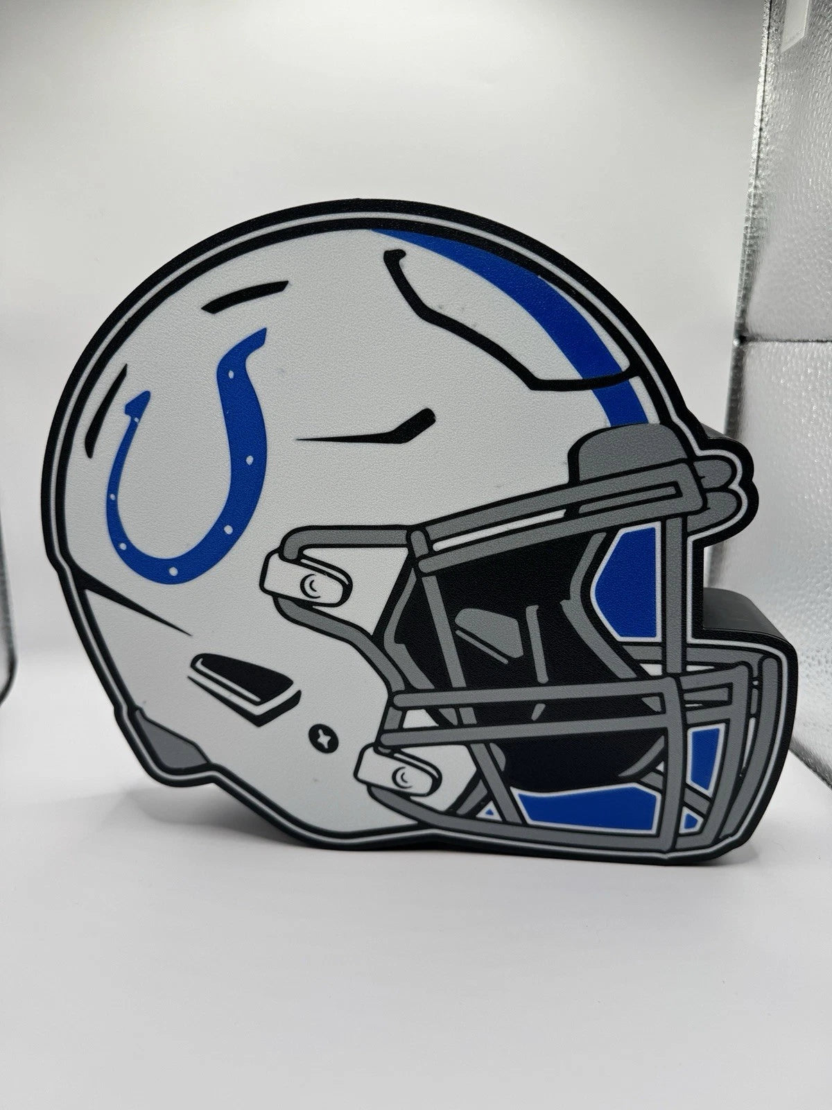 Indianapolis Colts Football Helmet - Light Up LED Neon Sign NFL Manning