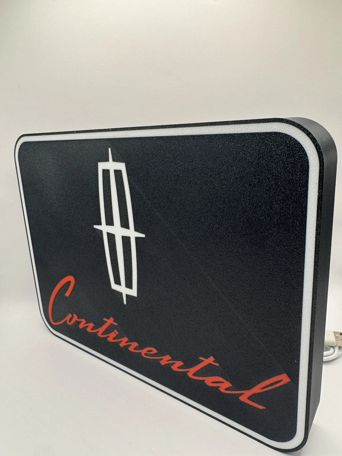 Lincoln Continental Light Up LED Neon Sign Vintage Cars Man Cave Collectors Ford