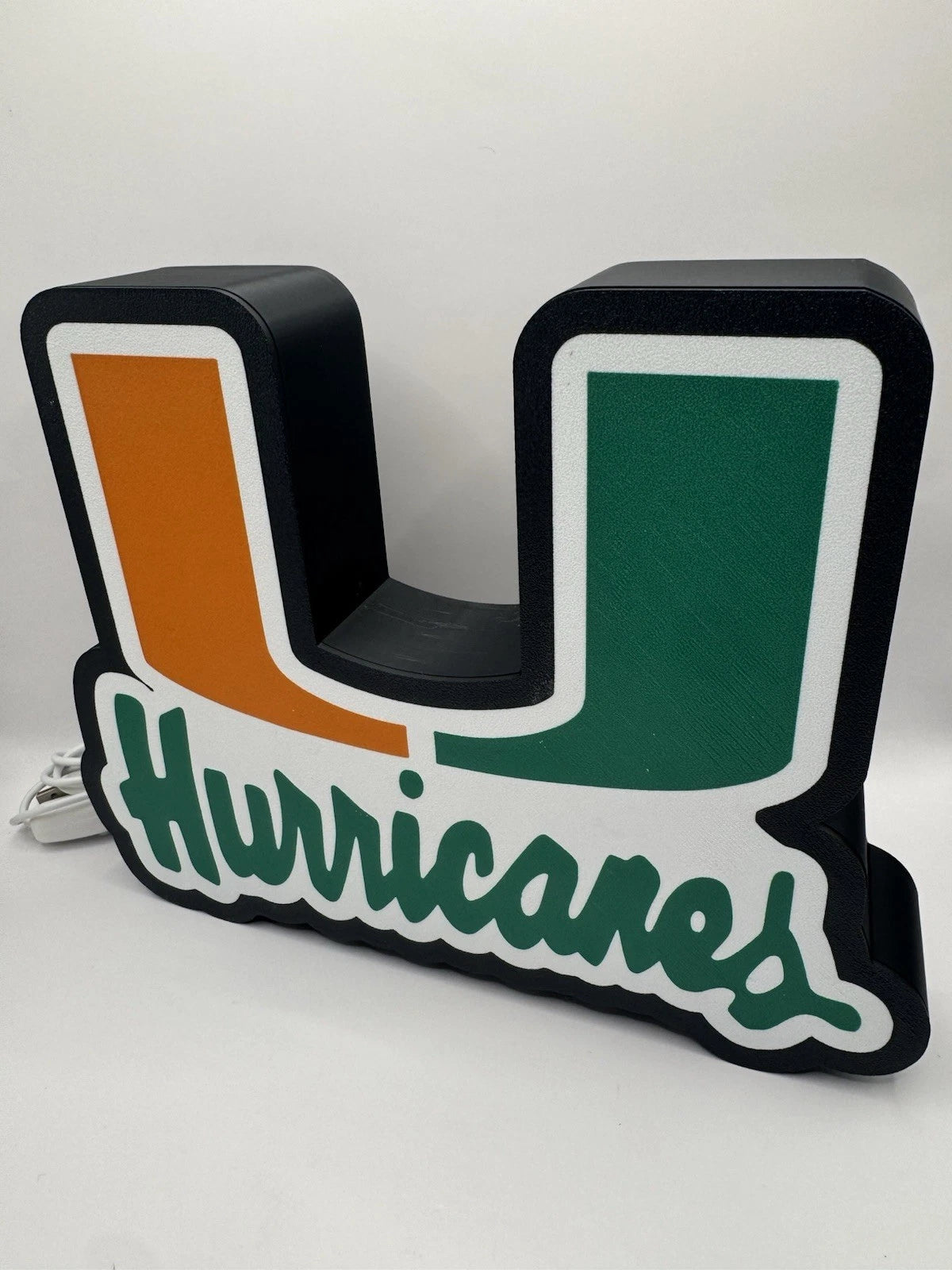 Miami Hurricanes Light Up LED Neon Sign - NCAA Football Florida Athletics Sports