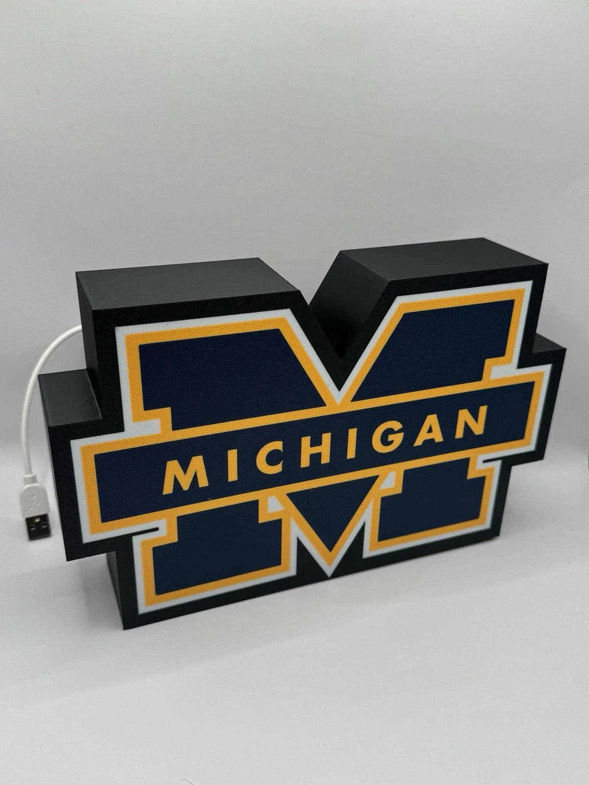 University of Michigan - Light Up LED Sign U Of M Wolverines Football Big 10