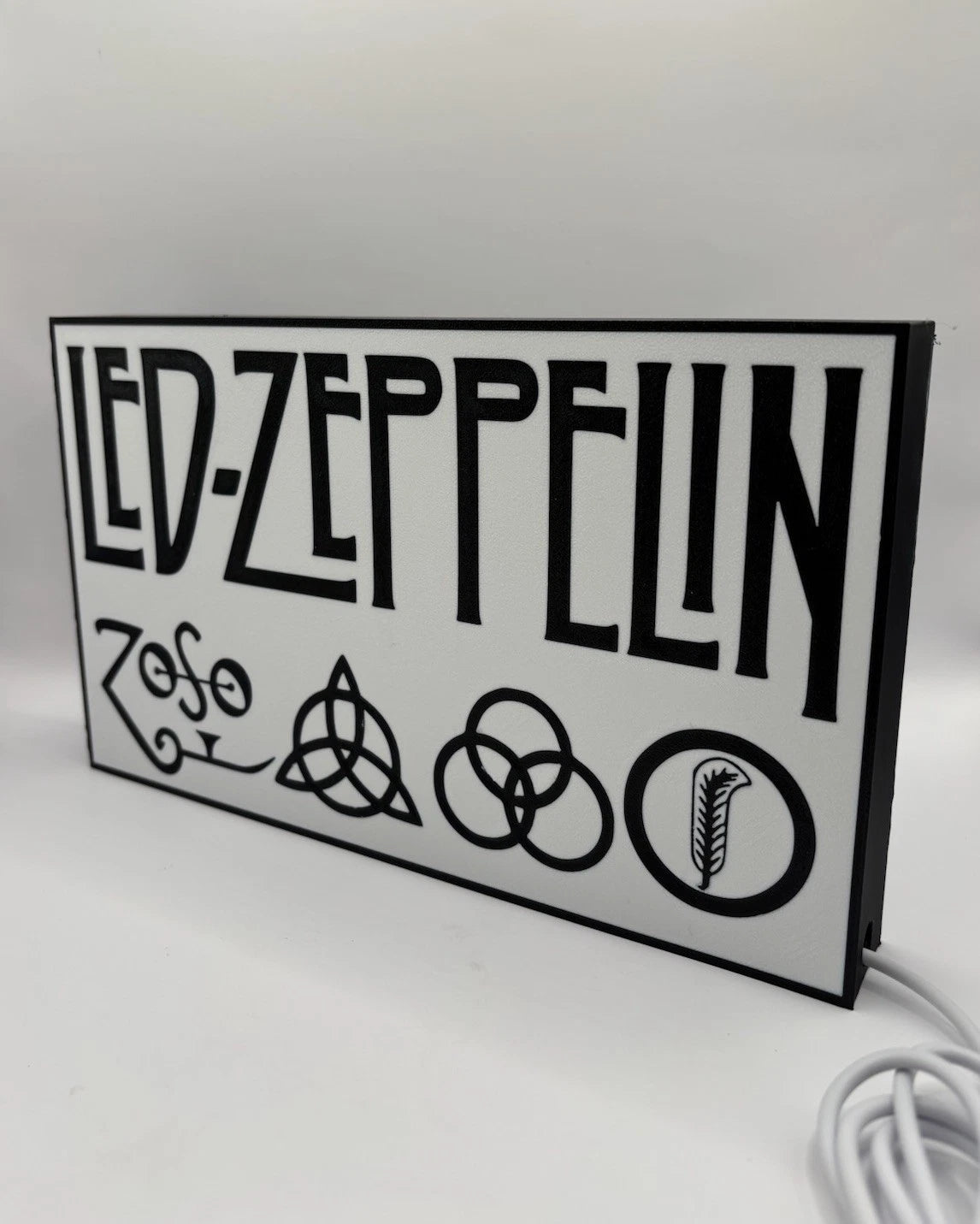 Led Zeppelin - LED Light Up Neon Sign Classic Rock And Roll Zoso Blackdog