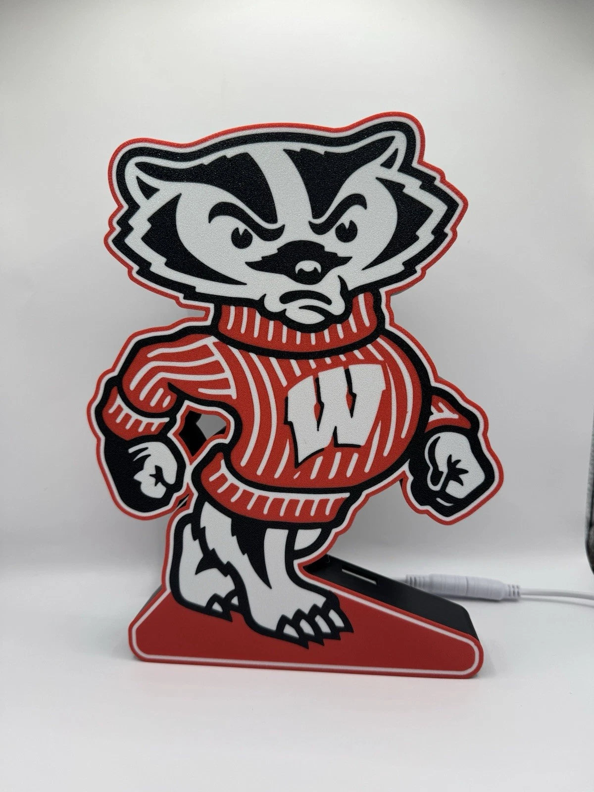 Bucky Badger Wisconsin Badgers - Light Up LED Sign