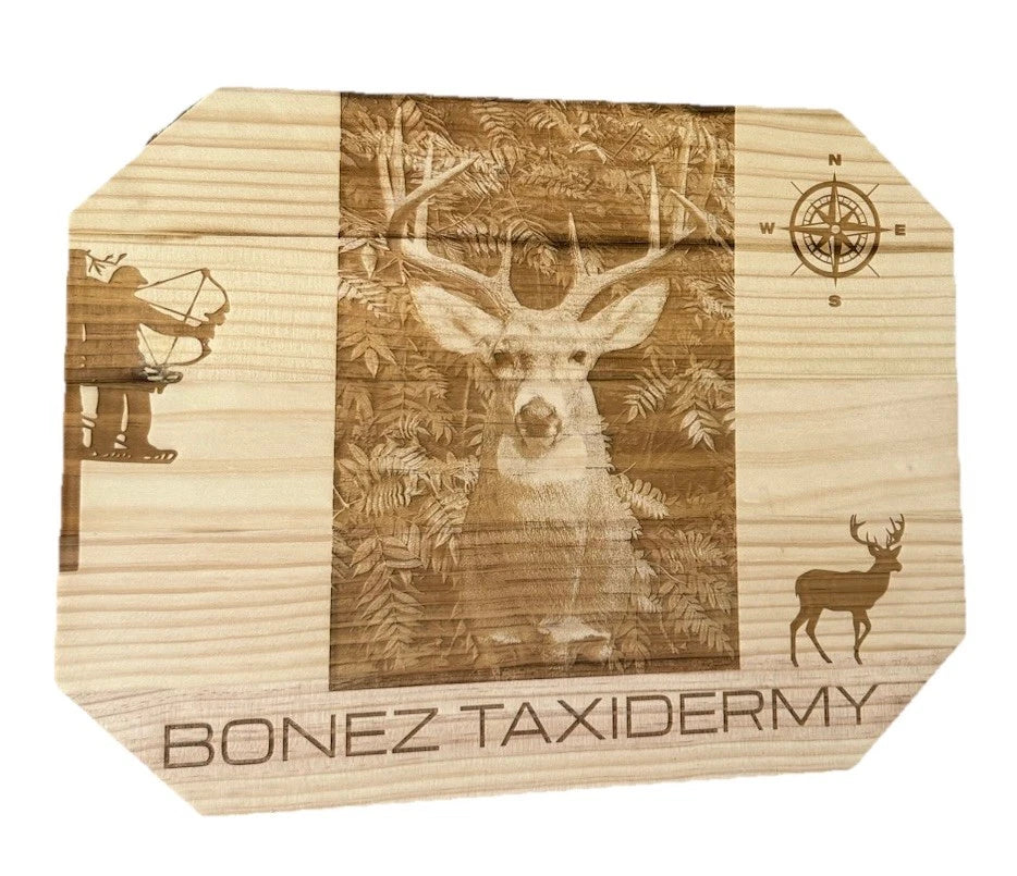 Custom Laser Engraved Wood Slice | 12x16" Wood Plaque | Personalized Photo |