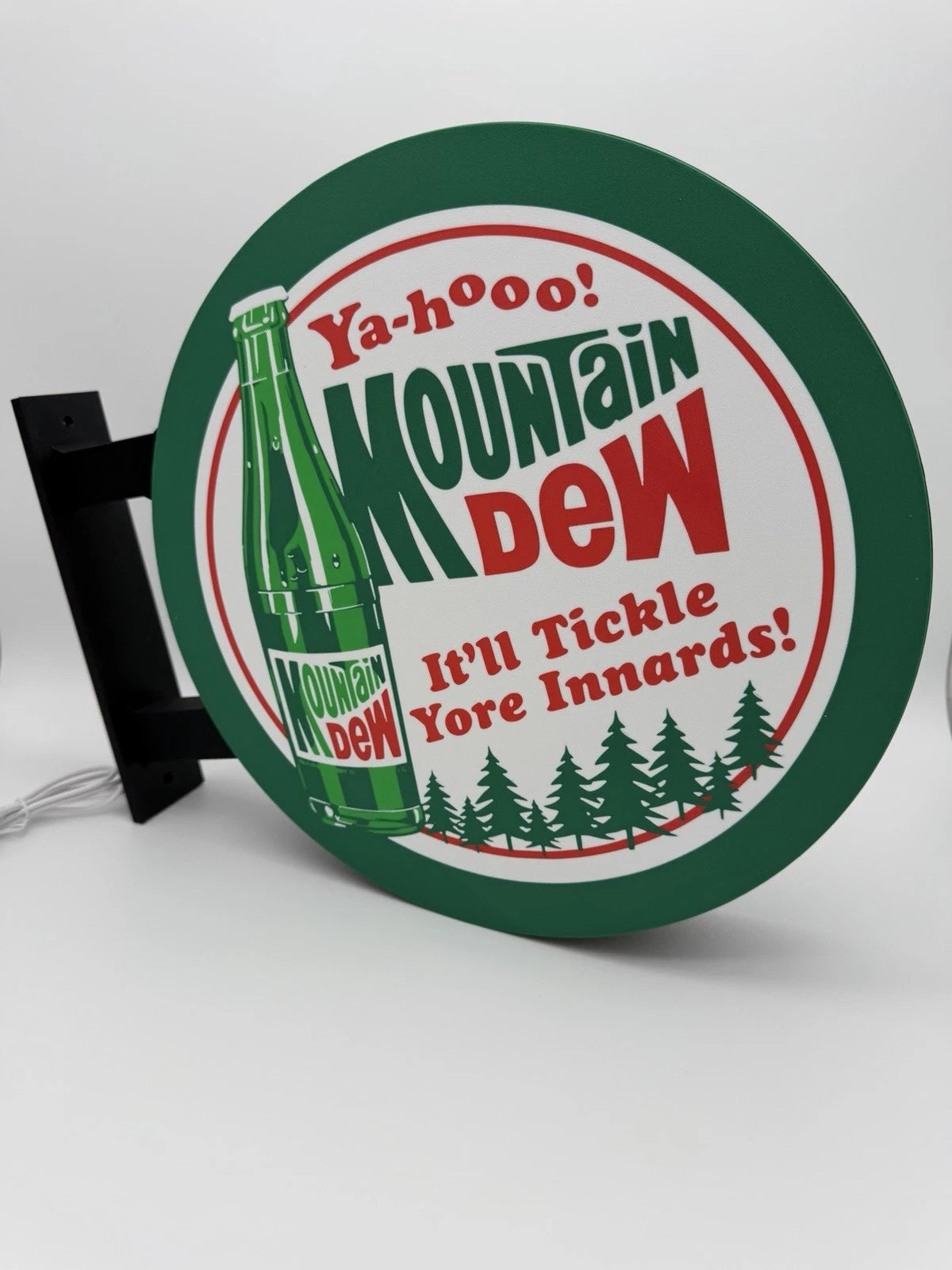 Mountain Dew - 13”  Pub Style Dual Side Light Up LED Sign Pub Bar Mancave Soda