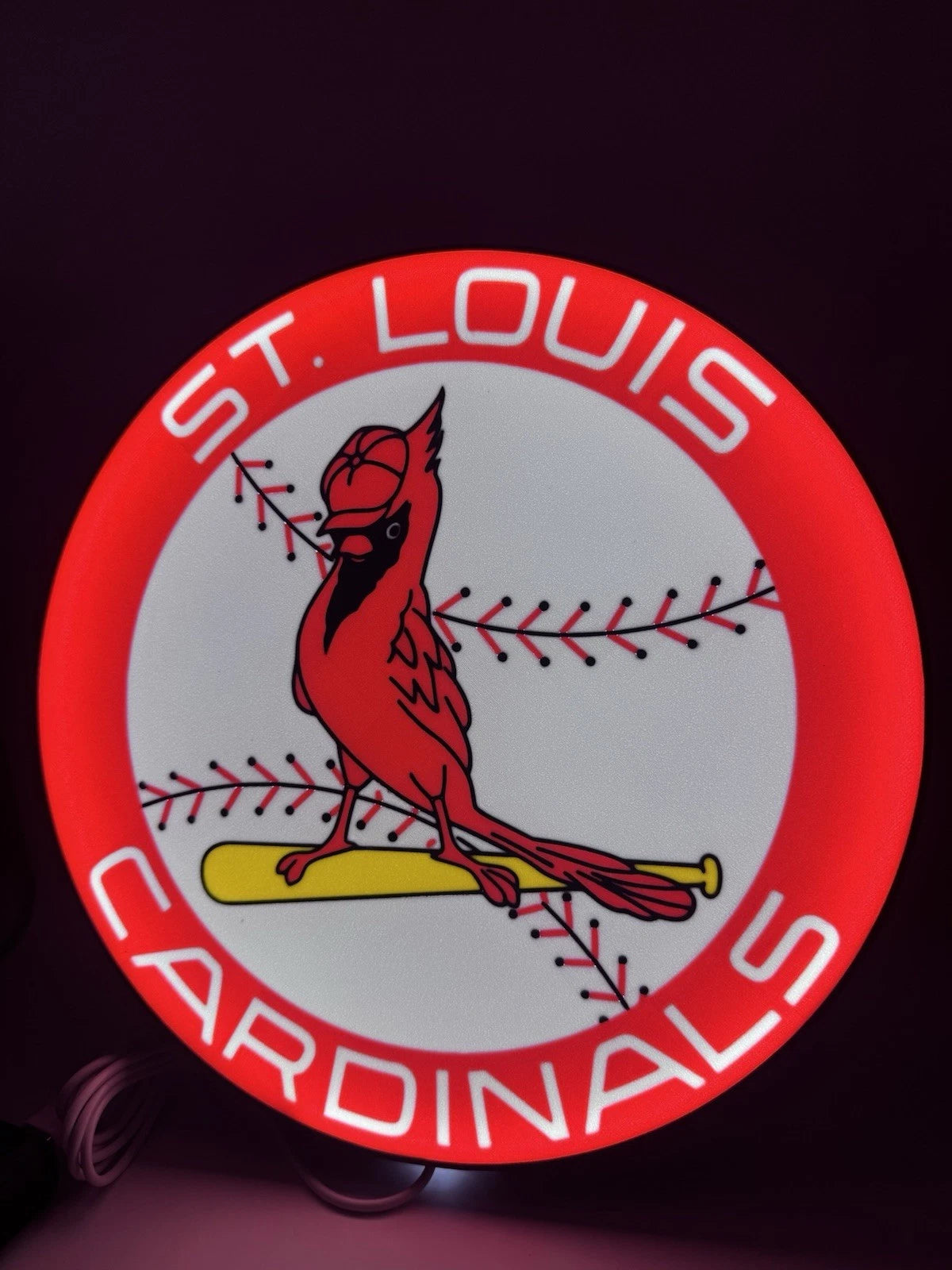 St Louis Cardinals Retro - Light Up LED Sign MLB Baseball Saint Yankees Dodgers