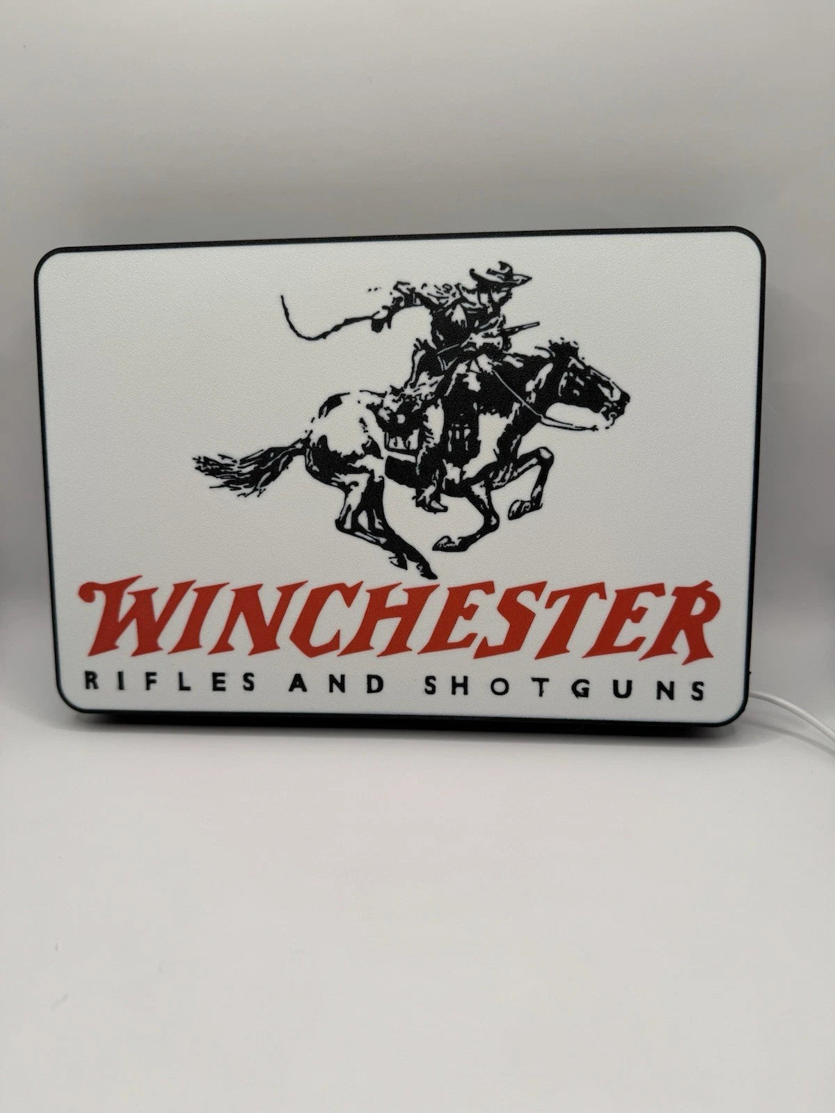 Winchester Firearms Light Up LED Neon Sign w/ USB - Rifles Shotguns Reloading