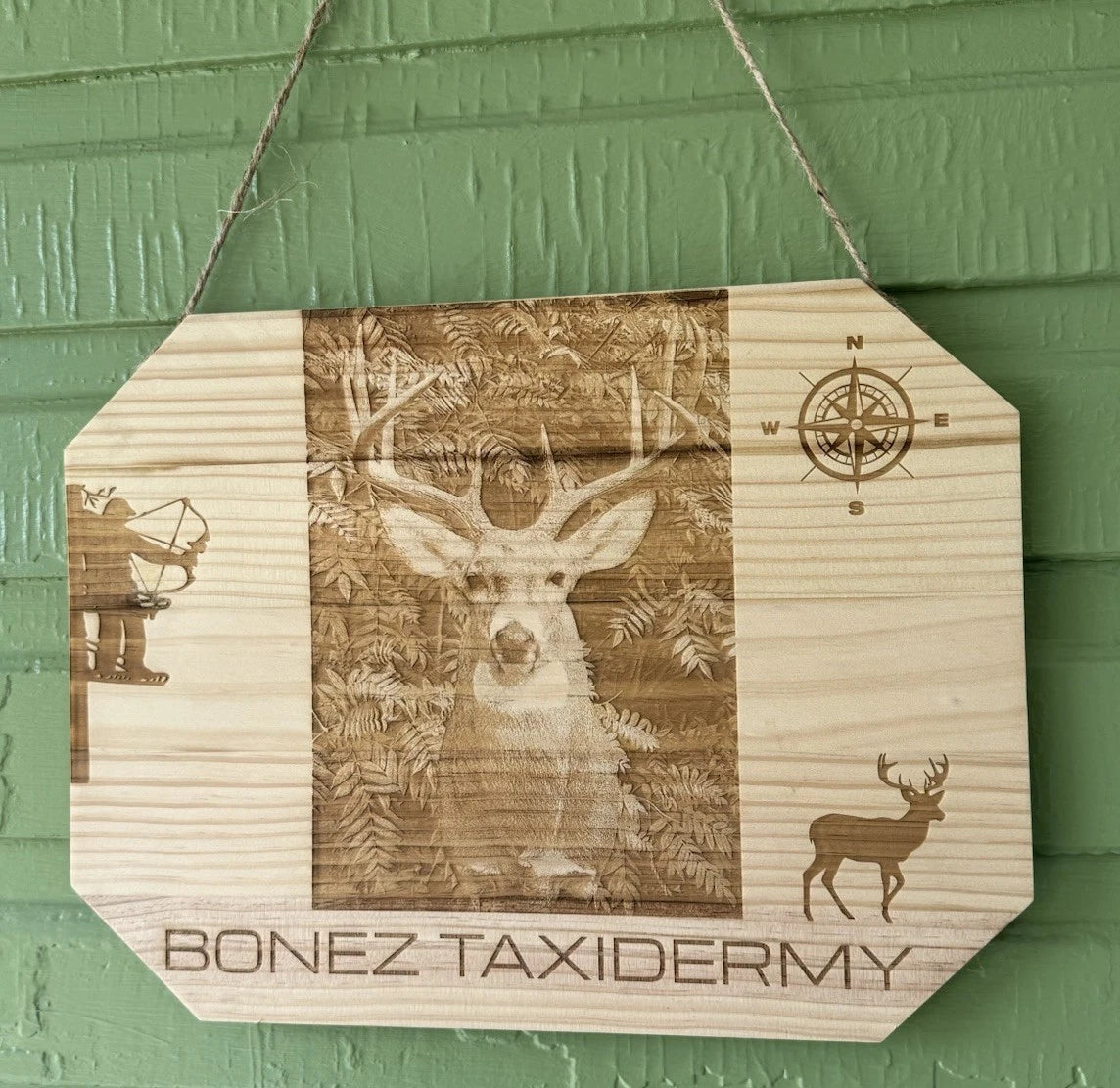 Custom Laser Engraved Wood Slice | 12x16" Wood Plaque | Personalized Photo |