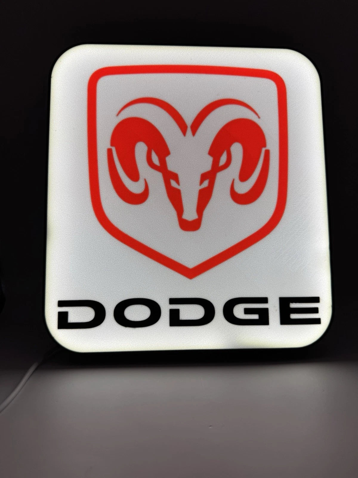Dodge Ram Light Up LED Neon Sign Garage Mancave Shop Dad Gift