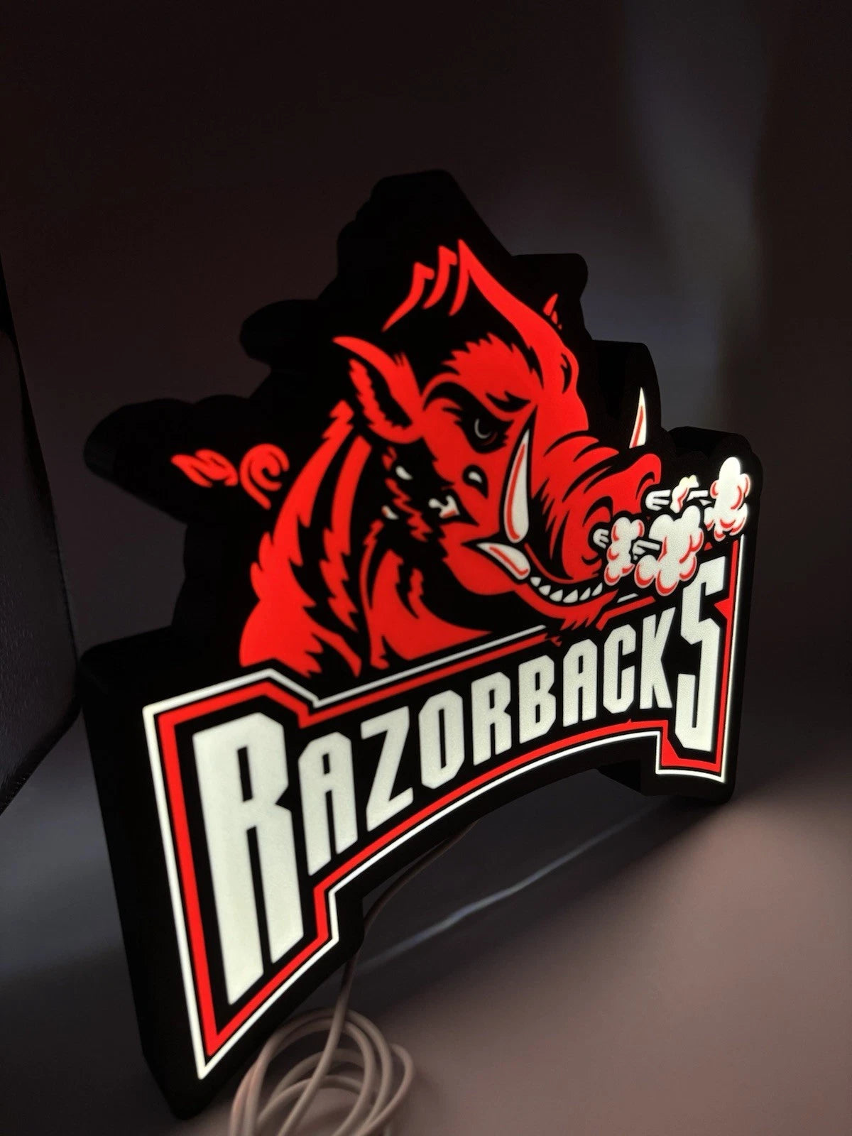Razorbacks Football Light Up LED Sign