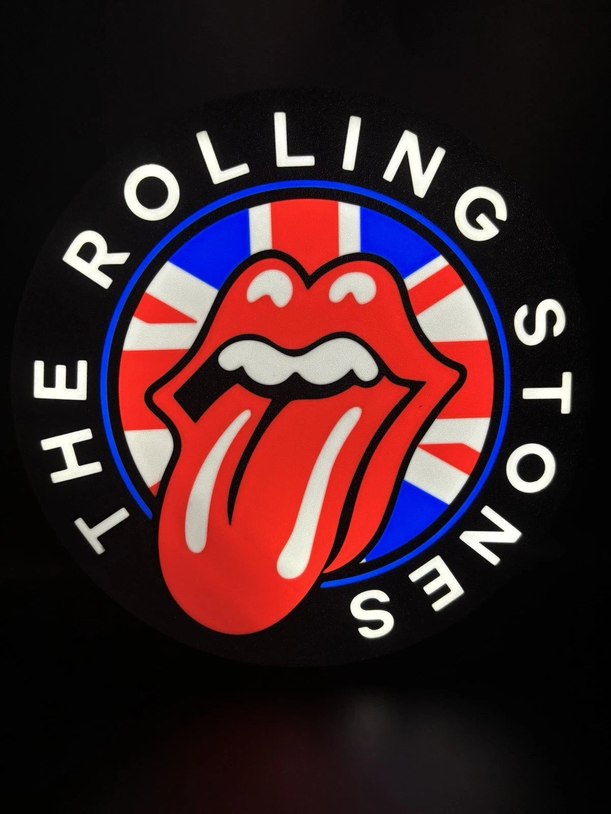 The Rolling Stones - Light Up LED Sign Classic Rock Vinyl Sticky Fingers