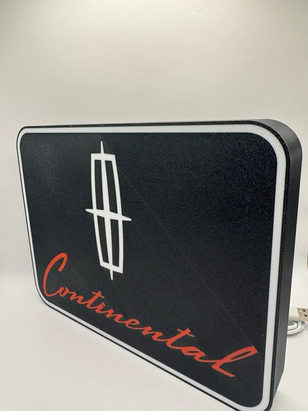 Lincoln Continental Light Up LED Neon Sign Vintage Cars Man Cave Collectors Ford