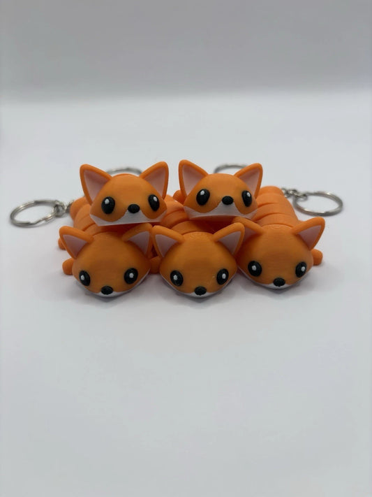 Orange Fox Fidget Keychain