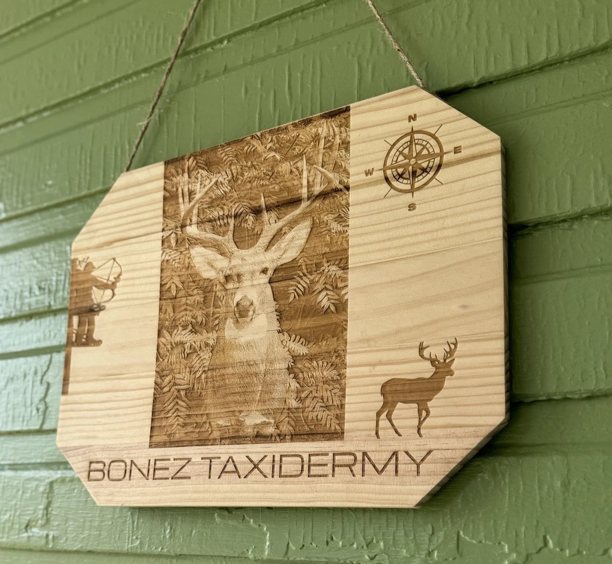Custom Laser Engraved Wood Slice | 12x16" Wood Plaque | Personalized Photo |