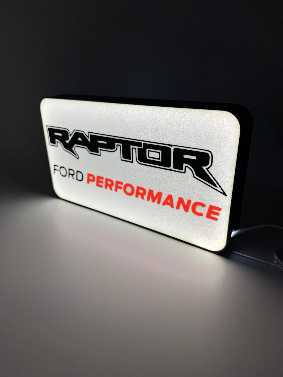 Ford F150 Raptor Performance -  10” Light Up LED Sign With USB Plug