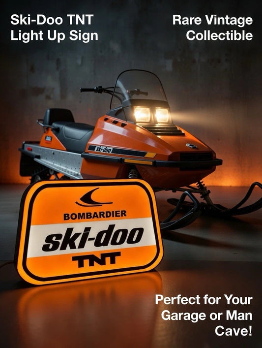 Bombardier Ski Doo TNT Vintage -  Light Up LED Neon Sign MXZ Rev Summit Renegade