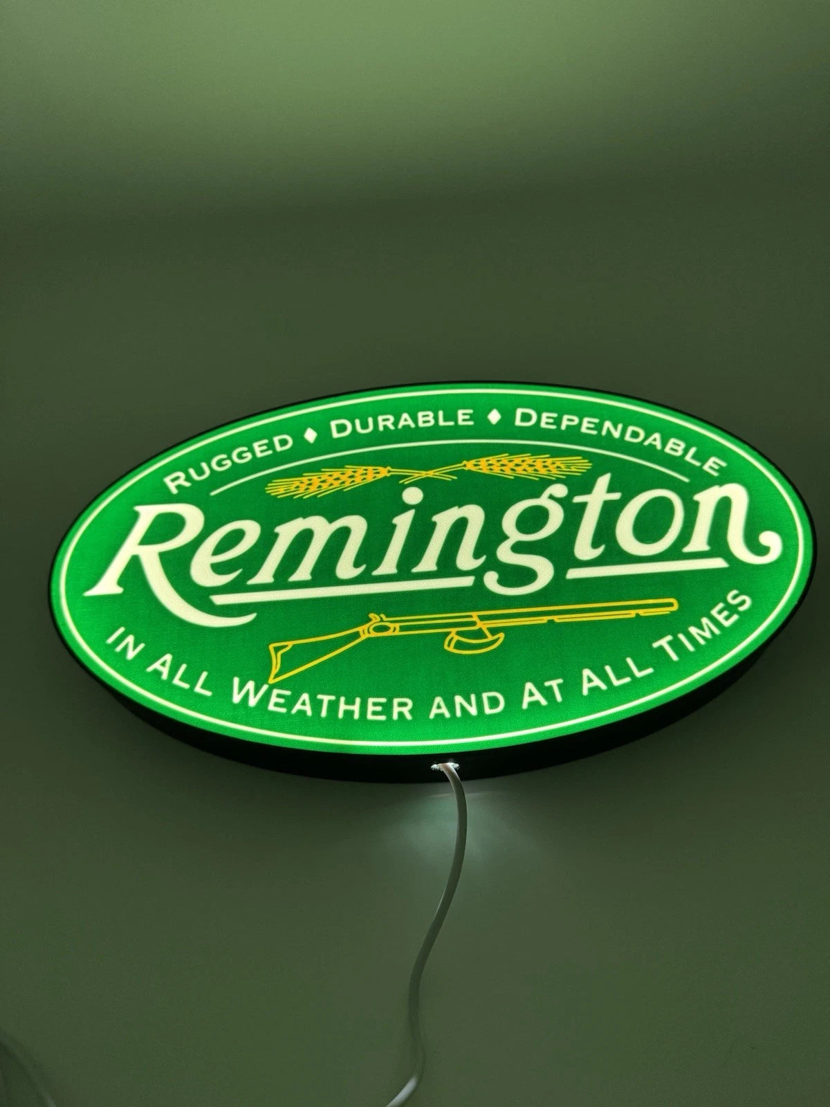Remington Firearms - Light Up LED Neon Sign 10” USB 2A Reloading Shooting Hunt