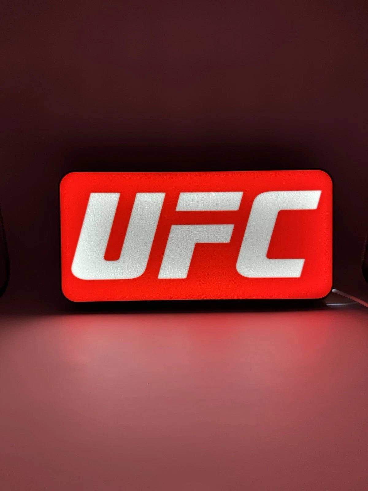 UFC Light Up LED Neon Sign Ultimate Fighting MMA Kick Boxing