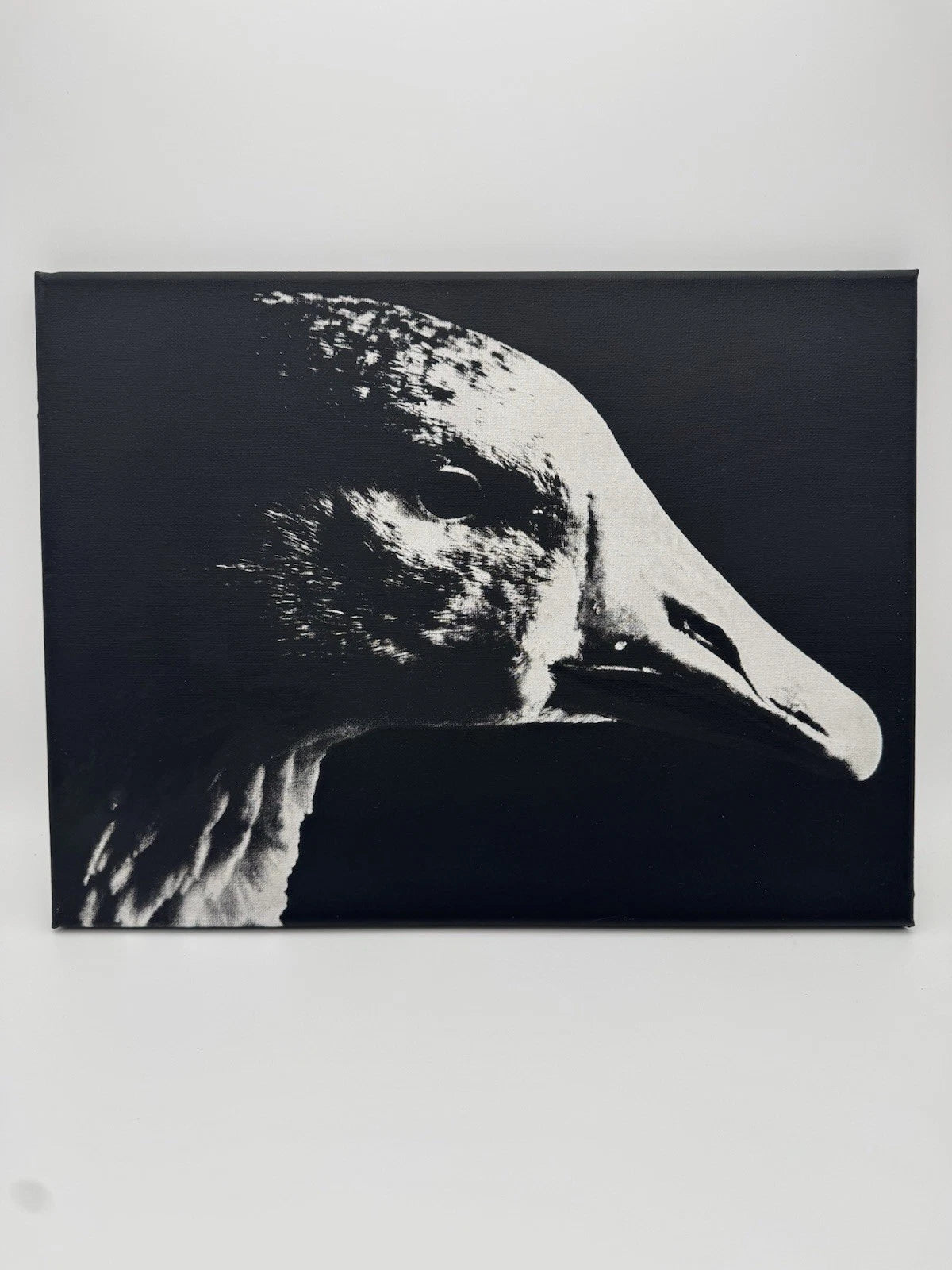 White Goose - Oil On Canvas 16x12 Original Artwork