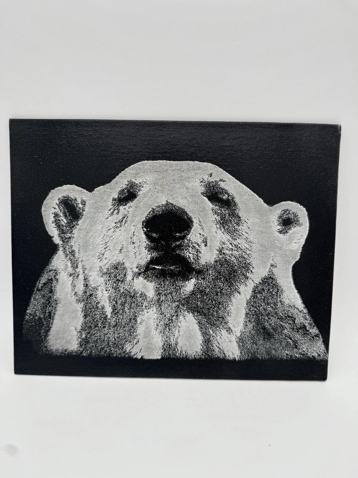 Polar Bear - Oil On Canvas Painting 8x10 Original Art
