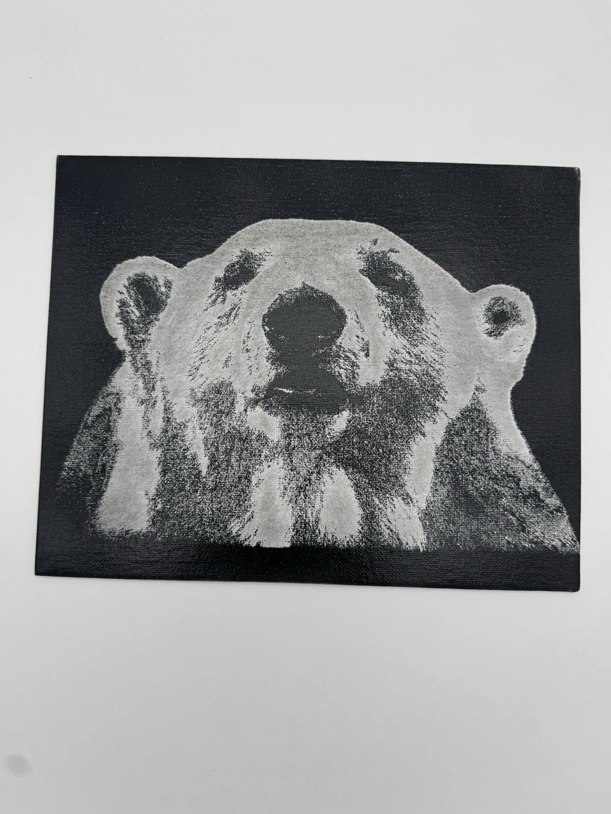 Polar Bear - Oil On Canvas Painting 8x10 Original Art