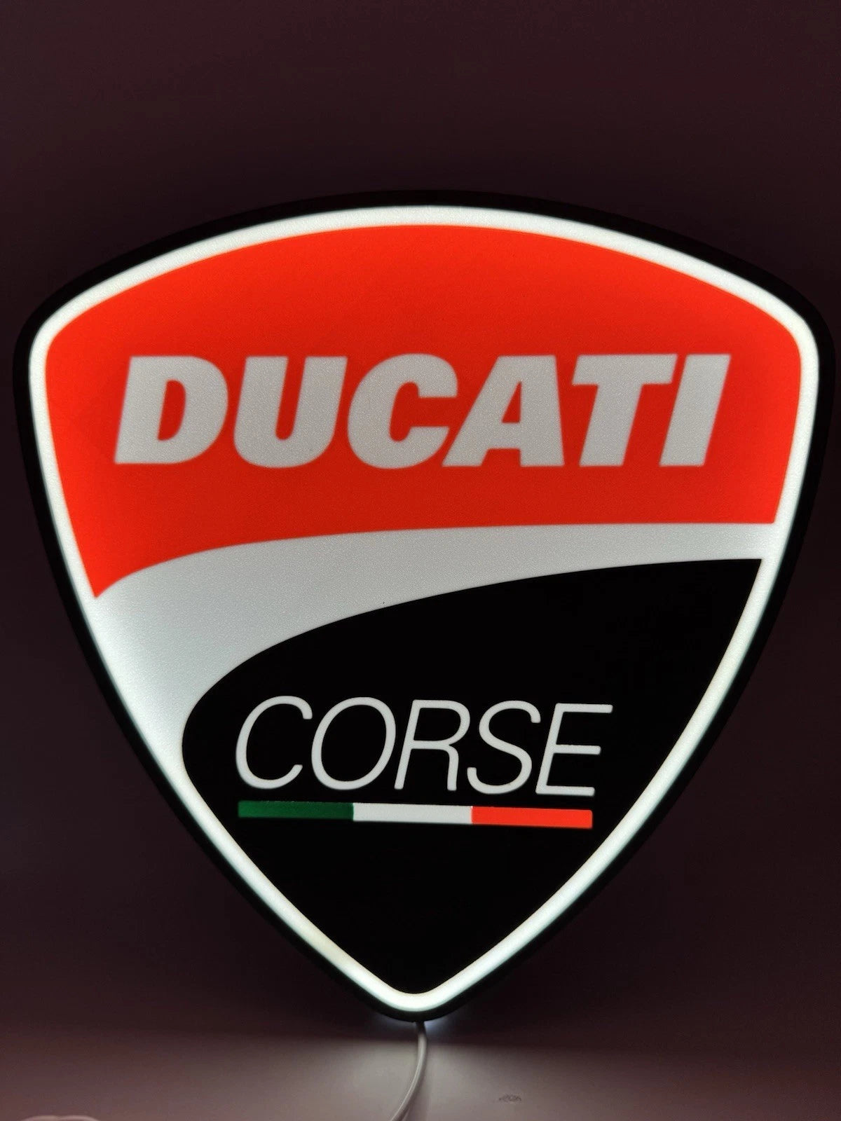 Ducati Motorcycle Corse Light Up LED Sign Monster Panigale Hypermotard Diavel