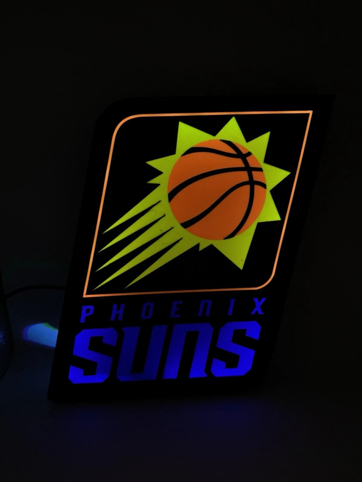 Phoenix Suns NBA Basketball- Light Up LED Neon Sign