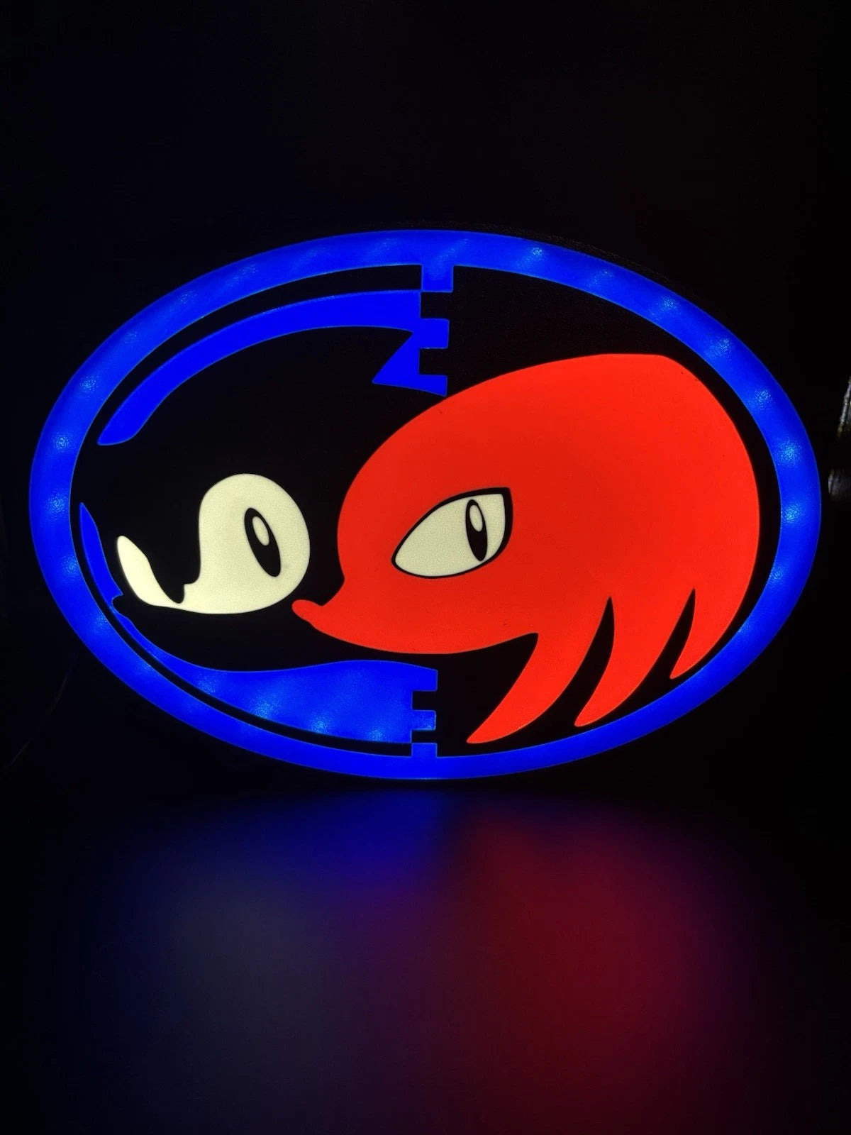 Sonic And Knuckles Light Up LED Neon Sign - Sega Classic Video Game Atari