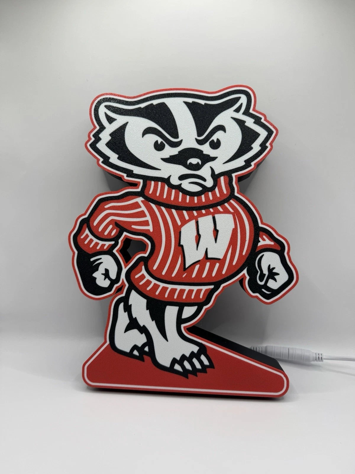 Bucky Badger Wisconsin Badgers - Light Up LED Sign