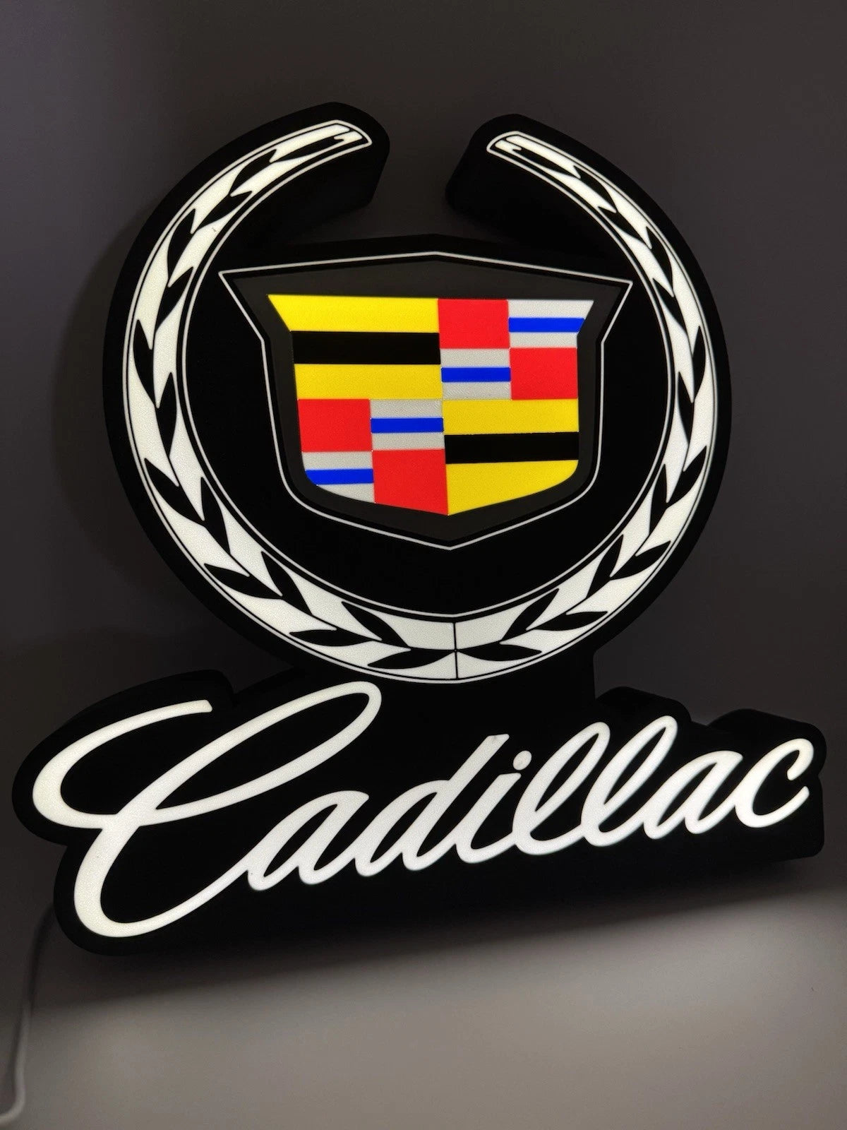 Cadillac Automotive Light Up LED Neon Sign 13” Garage Man Cave Decor Gift Dad