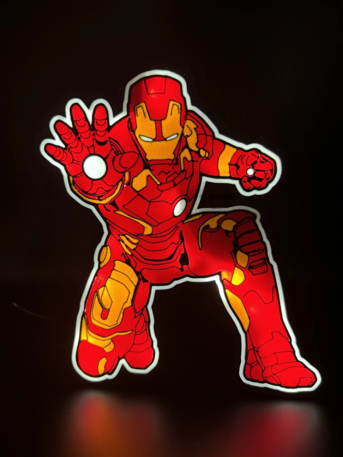 Ironman Iron man  - Light Up LED Sign Marvel Comic Avengers
