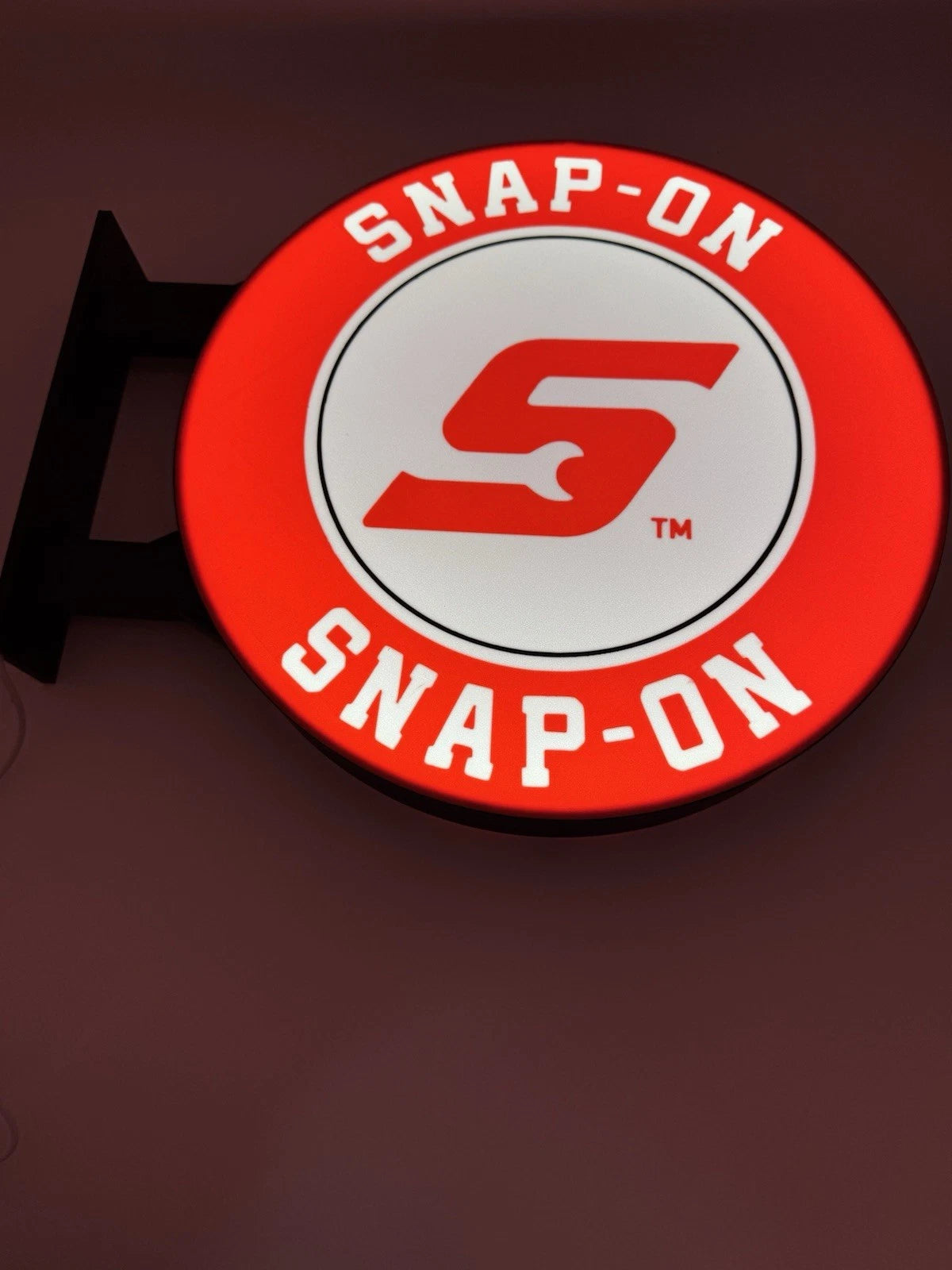 Snap On Tools 13” Pub Style Dual Side Light Up LED Sign Gas Station Mancave