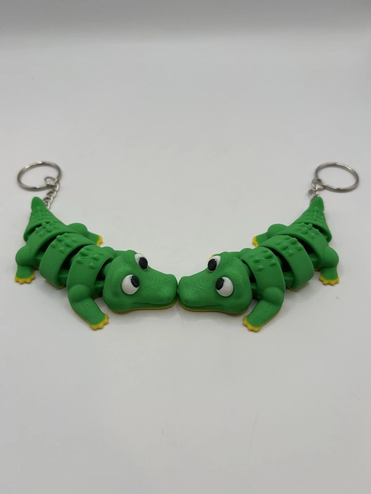 Green Alligator Fidget Keychain