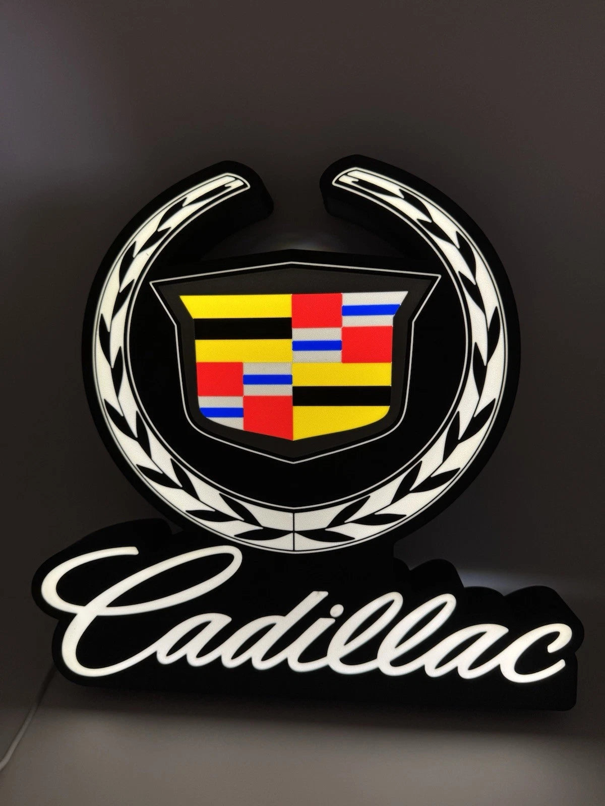 Cadillac Automotive Light Up LED Neon Sign 13” Garage Man Cave Decor Gift Dad