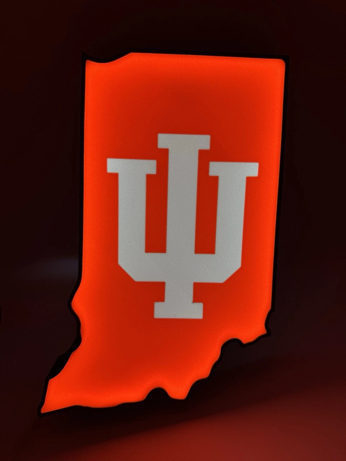 Indiana University IU Hoosiers Light Up LED Neon Sign Football College Sports