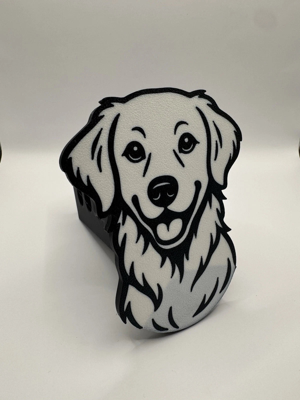 Golden Retriever Dog Hitch Receiver Cover – Fits 2” – Multiple Designs Available