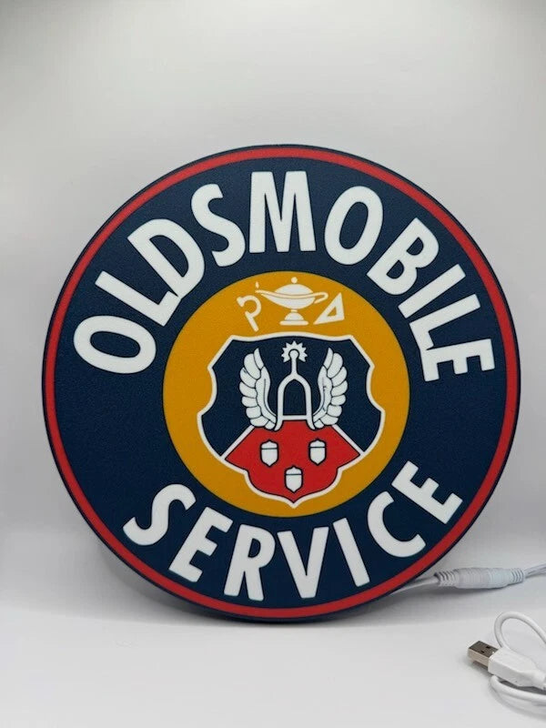 Oldsmobile Service - Light up LED Sign