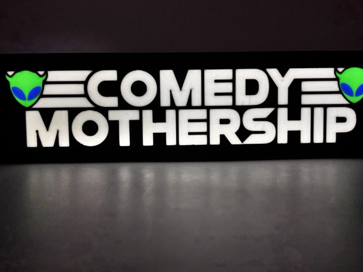 Rectangular Comedy Mothership - Light Up LED Sign