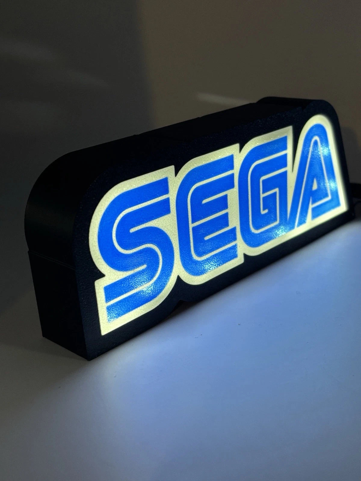 SEGA - Light Up LED Sign 10" Video Game Sonic System Atari Nintendo