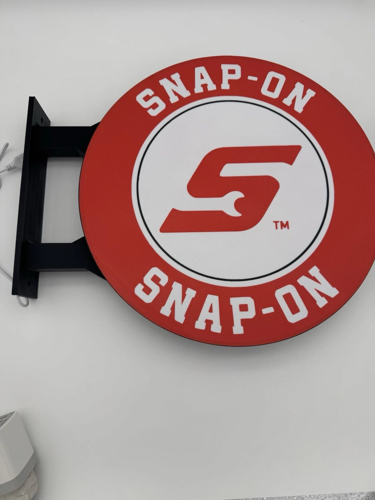 Snap On Tools 13” Pub Style Dual Side Light Up LED Sign Gas Station Mancave