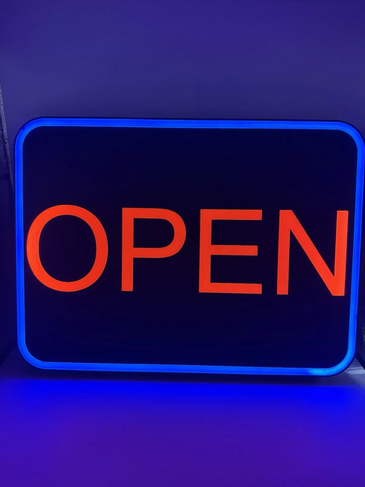 LED Business “OPEN” Sign – 13.5” x 10” Inch With USB Power Cord