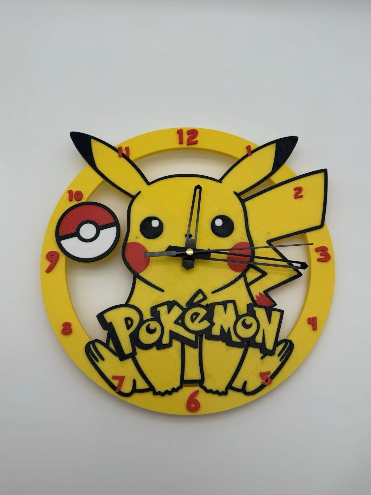 Pokemon Pikachu Wall Clock 10.5” Smooth Sweep - Nintendo 151