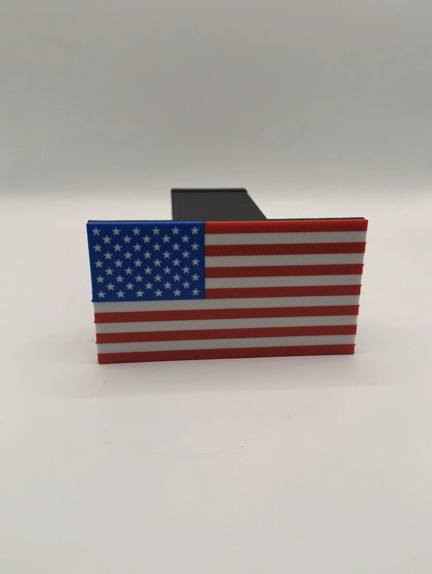 United States Flag - Hitch Receiver Cover – Fits 2” Truck Hitch - US Flag Stars