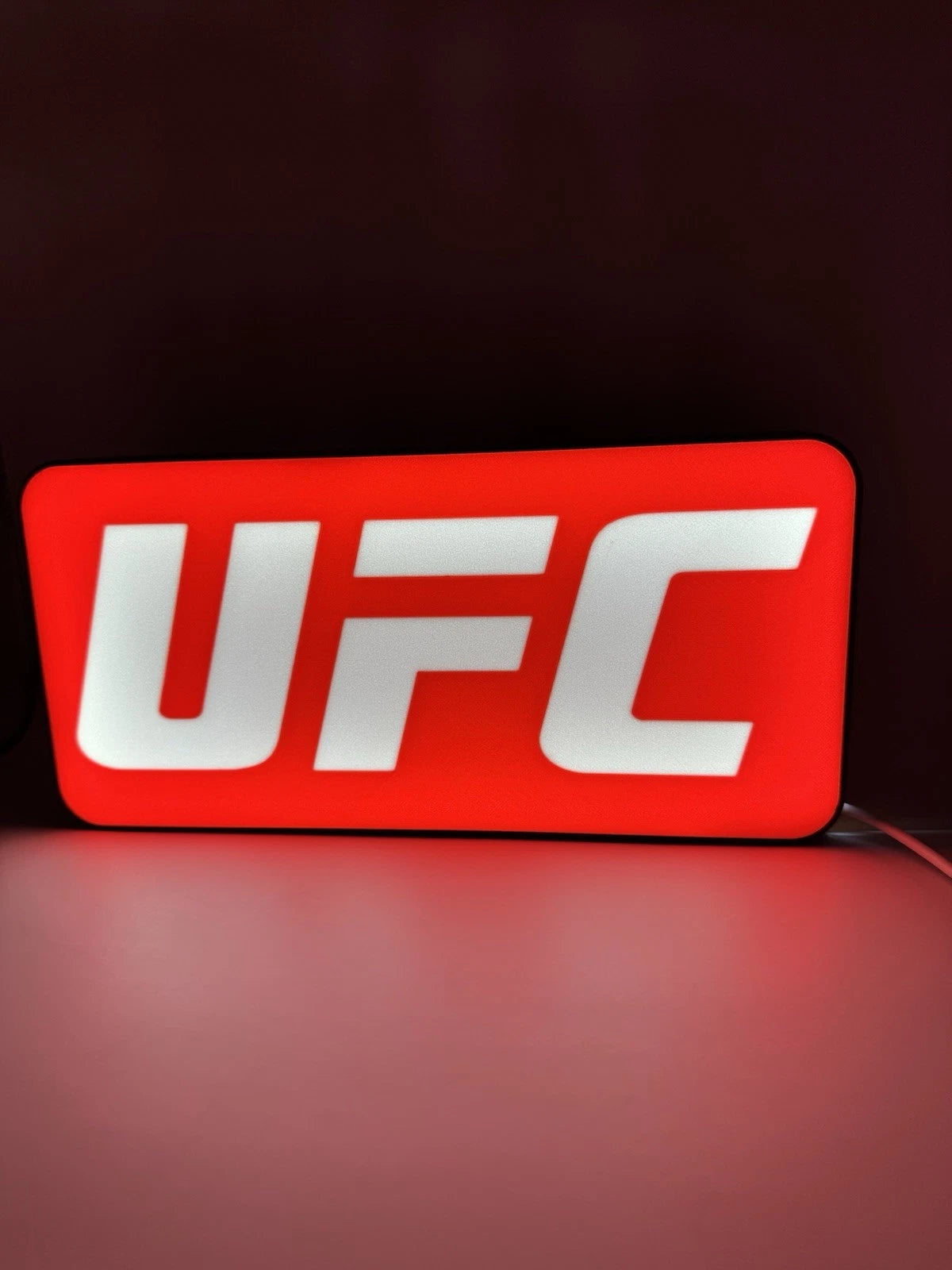 UFC Light Up LED Neon Sign Ultimate Fighting MMA Kick Boxing